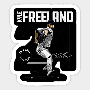 kyle freeland inline Sticker